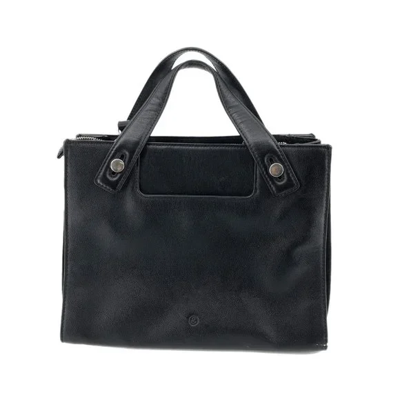 Treasure Bond Bags Treasure Bond Black Leather Mini Bag Silver Hardware Detail Poshmark
